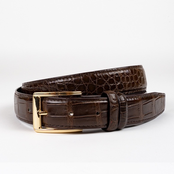 477. NWT MENS SHERRILL & BROTHERS MARTIN 34 GENUINE CROCODILE BELT